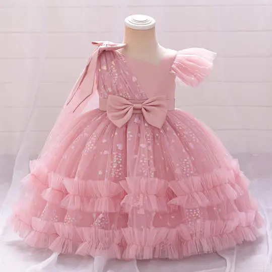 Bow knot Elegant Shiny Dress
