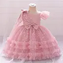 Bow knot Elegant Shiny Dress