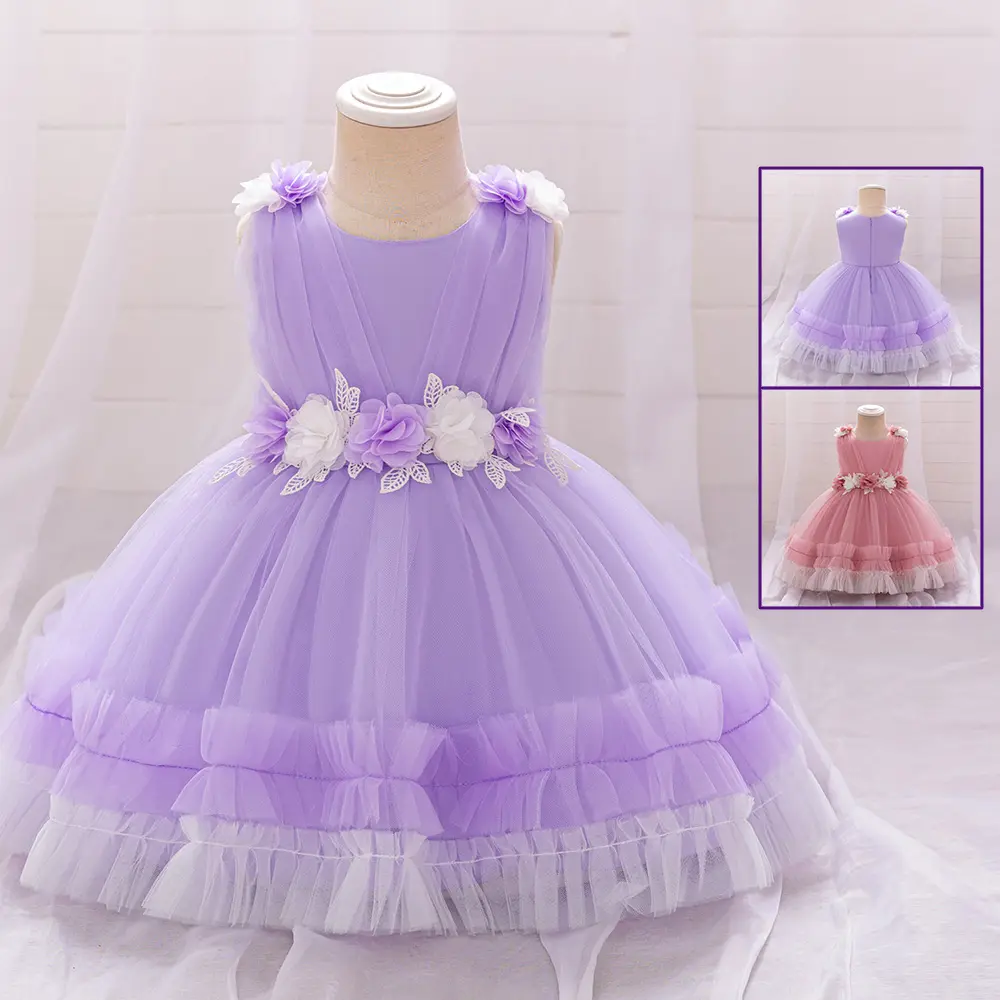 3D Prom flower Dress