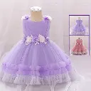 3D Prom flower Dress