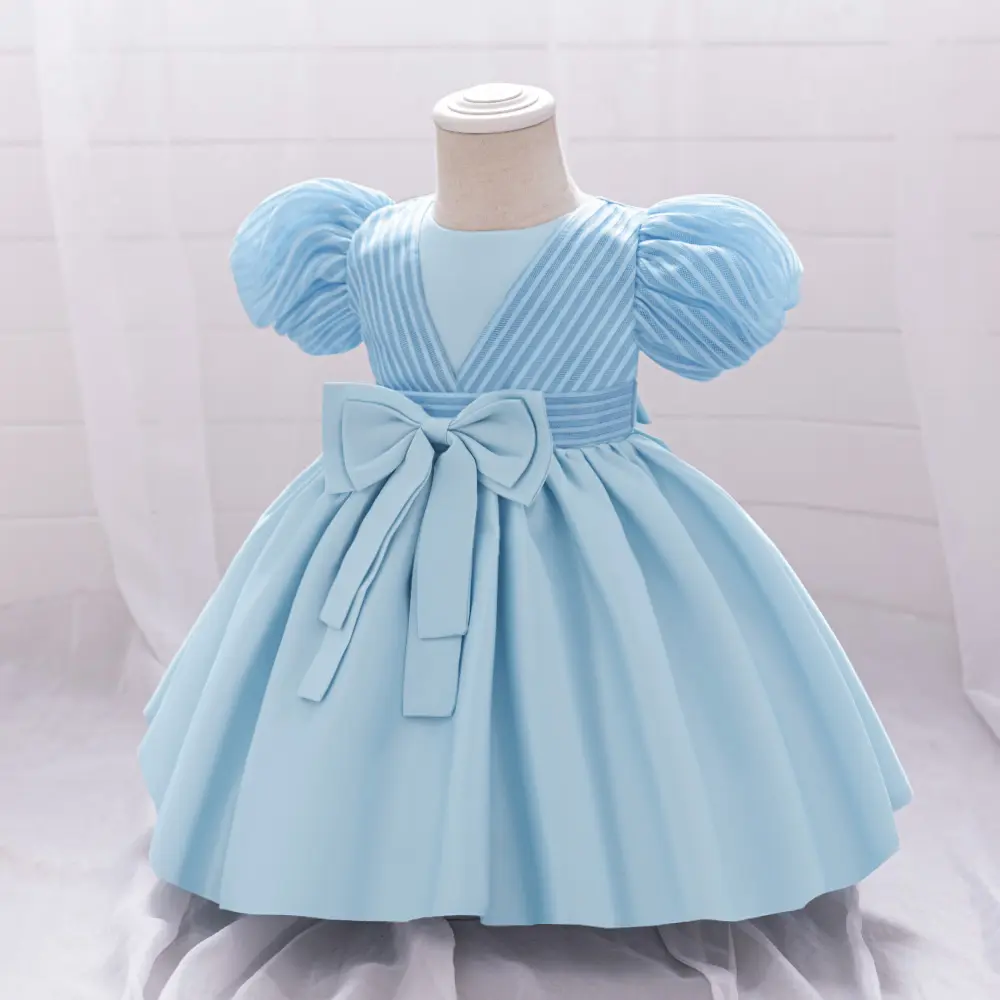 V-Neck Ball Style Party Gown