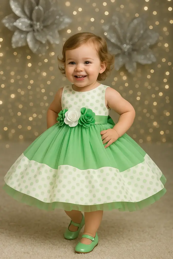 [L2239XZ] Floral Knot Party Dress
