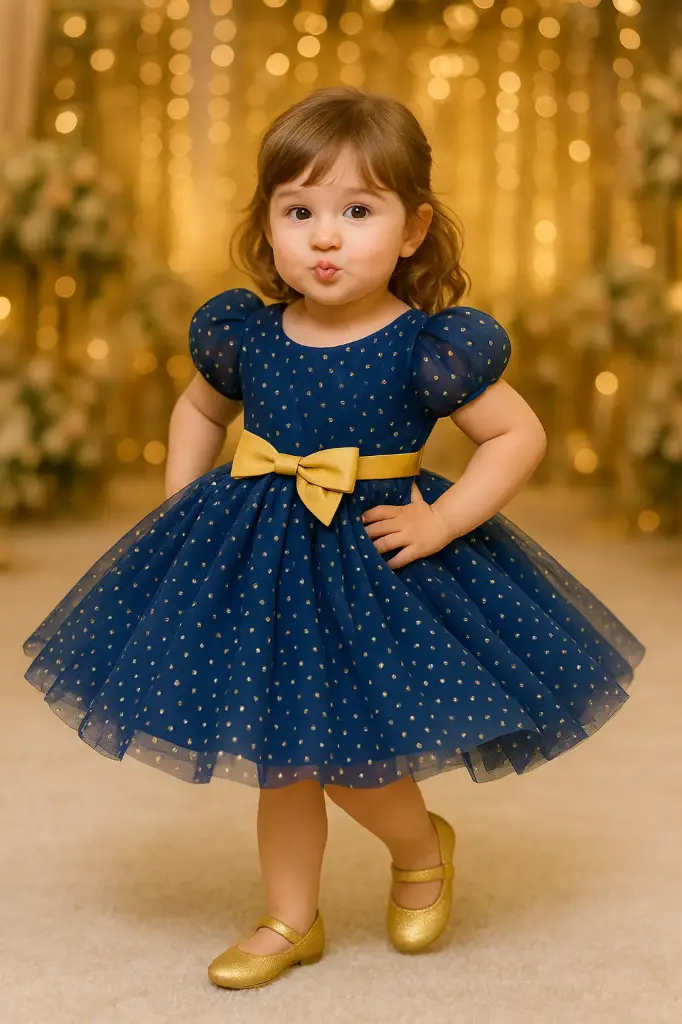 [L2133XZ] Shinny Stars Beautiful Party Dress